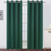 Picture of LEMOMO Blackout Curtains 66 x 84 inch/Dark Green Curtains Set of 2 Panels/Thermal Insulated Room Darkening Bedroom Curtains
