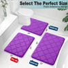 Picture of OLANLY Memory Foam Bath Mat Rug 24x16, Ultra Soft Non Slip and Absorbent Bathroom Rug, Machine Wash Dry, Comfortable, Thick Bath Rug Carpet for Bathroom Floor, Tub and Shower, Purple
