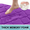 Picture of OLANLY Memory Foam Bath Mat Rug 36x24, Ultra Soft Non Slip and Absorbent Bathroom Rug, Machine Wash Dry, Comfortable, Thick Bath Rug Carpet for Bathroom Floor, Tub and Shower, Purple