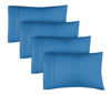 Picture of King Size Pillow Cases Set of 4 - Extra Soft Pack of 4 Pillowcase Covers - Hotel Luxury Pillowcases - Machine Washable Pillow Protectors - 20x40 Pillow Cases 4 Piece - King Royal Blue Pillow Covers