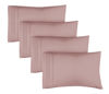 Picture of Queen Size Pillow Cases Set of 4 - Extra Soft Pack of 4 Pillowcase Covers - Hotel Luxury Pillowcases - Machine Washable Pillow Protectors - 20x40 Pillow Cases 4 Piece - Queen Size Mauve Pillow Covers