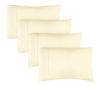 Picture of King Size Pillow Cases Set of 4 - Extra Soft Pack of 4 Pillowcase Covers - Hotel Luxury Pillowcases, Machine Washable Pillow Protectors - 20x40 Pillow Cases 4 Piece - Soft King Off White Pillow Covers
