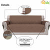 Picture of Easy-Going Reversible Oversized Couch Cover for 3 Cushion Couch Sofa Cover for Dogs Water Resistant Furniture Protector Cover with Foam Sticks for Pet (Oversized Sofa, Brown/Beige)