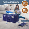 Picture of 6 Pack Extra Heavy Duty Large Moving Bags with Strong Zipper & Comfortable Handles, Sturdy & Durable Clothes Storage Bags Totes Bins, Blue Packing Bags Moving Boxes College Moving Supplies, Dark Blue