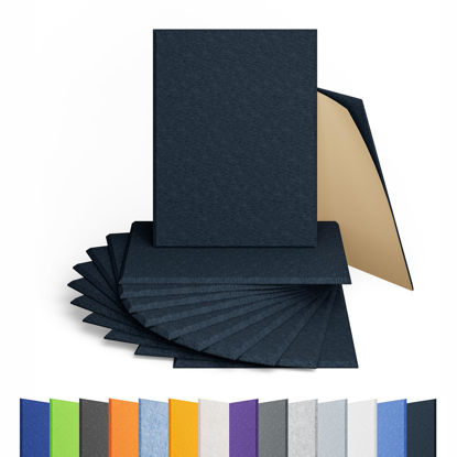 Picture of Amantech 12 Pack Acoustic Panels Self Adhesive Sound Proof Foam, High Density Sound Acoustic Panel, 16X12X0.4 Inch Rectangle Panels in Home, Office, Reccording Room, Studio,and More(Dark Blue)