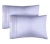 Picture of Queen Pillow Cases Set of 2 - Extra Soft, Hotel Quality Pillowcase Covers - Comfy Bedding for Women, Men, Kids & Teens - Machine Washable Pillow Protectors - 2 Piece - Queen Size Lavender Pillow Cover