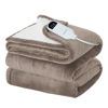 Picture of Bedsure Electric Blanket Twin - Soft Flannel Heated Blanket, Fast Heating with 10 Time Settings & 6 Heat Settings, Warm Gift for Grandma (62x84 inches, Taupe)