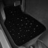 Picture of CAR PASS Black Car Floor Mats, Faux Fur Fluffy Carpet Full Set Bling Starry Sky Design Anti-Slip Universal for Girl Cute Women Automotive Cars, SUVs, Trucks, Vans, 4Pcs Black Fuzzy Plush Wool