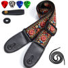 Picture of WOGOD Guitar Strap (Red Jacquard)
