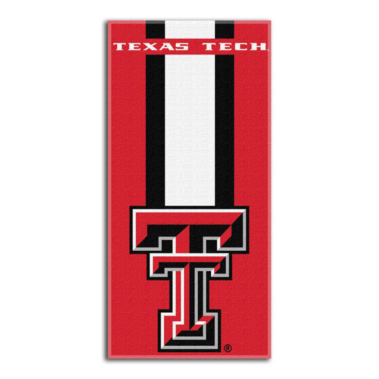 Picture of Northwest NCAA Texas Tech Red Raiders Unisex-Adult Beach Towel, 30" x 60", Zone Read