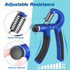 Picture of Grip Strength Trainer, Hand Grip Exerciser Strengthener with Adjustable Resistance 11-132 Lbs (5-60kg), Forearm Strengthener, Hand Exerciser for Muscle Building and Injury Recovery Blue