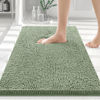 Picture of Smiry Luxury Chenille Bath Rug 30''x20'', Extra Soft and Absorbent Shaggy Bathroom Mat Rugs, Machine Washable, Non-Slip Plush Carpet Runner for Tub, Shower, and Bath Room, Sage Green