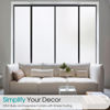Picture of Coavas Window Privacy Film Frosted Glass Static Cling UV Sun Blocking Heat Control Window Tint Day and Night Insulation Home Bathroom Door Decorative Frosting Cover (17.5 x 118.1 Inch, Pure)