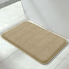 Picture of Yimobra Memory Foam Bath Mat Rug, 24 x 17 Inches, Comfortable, Soft, Non-Slip, Super Absorbent, Quick Drying Bathroom Rug for Floor, Tub & Shower, Machine Washable, Thick, Pale Khaki