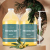 Picture of WHOLENATURALS Pure Castile Soap Liquid, EWG Verified & Certified Palm Oil Free Unscented, Natural, Mild & Gentle Non-gmo & Vegan - Organic Body Wash, Laundry, and Baby Soap-128 Fl Oz-Pack of 2 w/pump