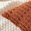 Picture of MIULEE Pack of 2 Corduroy Decorative Throw Pillow Covers 16x16 Inch Soft Boho Striped Fall Pillow Covers Modern Farmhouse Home Decor for Sofa Living Room Couch Bed Dark Rust