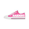Picture of FOCO Las Vegas Raiders NFL Womens Highlights Low Top Canvas Shoe - 7