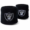 Picture of Franklin Sports unisex adult Wristbands Franklin Sports NFL Oakland Raiders Embroidered Wristbands, Black, OSFM US