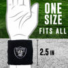 Picture of Franklin Sports unisex adult Wristbands Franklin Sports NFL Oakland Raiders Embroidered Wristbands, Black, OSFM US