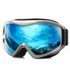 Picture of Juli Ski Goggle/Snow Snowboard Goggles for Men, Women & Youth - 100% UV Protection Anti-Fog Dual Lens(Grey Frame Ice Blue Len)