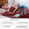 Picture of L'AGRATY Weighted Blanket - 48"x72" 15lbs Cooling Breathable Heavy Blanket Microfiber Material with Glass Beads Big Blanket for Adult All-Season Summer Fall Winter Soft Thick Comfort Blanket