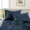 Picture of LANE LINEN Pillows Standard Size Set of 2 Soft 100% Egyptian Cotton Sateen 1000 Thread Count Cool & Smooth Pillowcases Queen - Denim