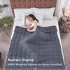 Picture of yescool Weighted Blanket for Adults (15 lbs, 60" x 80", Grey) Cooling Heavy Blanket for Sleeping Perfect for 140-160 lbs, Queen Size Breathable Blanket with Premium Glass Bead, Machine Washable