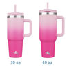 Picture of Konokyo 30 oz Tumbler with Handle and 2 Straws,2 in 1 Lid Insulated Water Bottle Stainless Steel Travel Coffee Mug,Cherry Blossoms