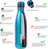 Picture of BJPKPK Insulated Water Bottles -17oz/500ml -Stainless Steel Water bottles, Sports water bottles Keep cold for 24 Hours and hot for 12 Hours,Shining Purple