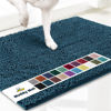 Picture of Muddy Mat® Original Dog Door Mat for Muddy Paws, Super Absorbent Microfiber, Non-Slip Washable Pet Rug, Quick Dry Chenille Entryway Carpet, Machine Washable Indoor Outdoor mat, Atlantic Blue 24"x72"