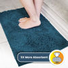 Picture of Muddy Mat® Original Dog Door Mat for Muddy Paws, Super Absorbent Microfiber, Non-Slip Washable Pet Rug, Quick Dry Chenille Entryway Carpet, Machine Washable Indoor Outdoor mat, Atlantic Blue 24"x72"