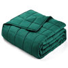 Picture of yescool Weighted Blanket for Adults (20 lbs, 88” x 104”, Dark Green) Cooling Heavy Blanket for Sleeping Perfect for 190-210 lbs, Queen Size Breathable Blanket with Premium Glass Bead, Machine Washable