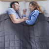 Picture of yescool Weighted Blanket for Adults (20 lbs, 80” x 87”, Grey) Cooling Heavy Blanket for Sleeping Perfect for 190-210 lbs, Queen Size Breathable Blanket with Premium Glass Bead, Machine Washable