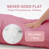 Picture of DOWNCOOL Large Body Pillow Insert- Breathable Full Body Pillow for Side Sleeper - Soft Long Bed Pillow for Adults - 20 x 54 inch (Pink)