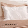 Picture of 100% Mulberry Silk Pillowcase for Hair and Skin, 22 Momme Natural Silk Pillow Case with Zipper, Silk Pillow Cover for Women Mom Men (Ivory White, King 20''×40'')