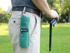 Picture of Handy Picks Microfiber Golf Towel (16" X 16") with Carabiner Clip, Waffle Pattern Golf Towel Hook and Loop Fastener - The Convenient Golf Cleaning Towel Dark Green
