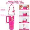 Picture of Stanley Cup Accessories Set Including 1 Pcs Water Bottle Handle Strap, 1 Pcs Siliocne Stanley Cup Boot, 1 Pcs Siliocne Straw Cover, 2 Pcs Stanley Charms for Stanley Cup 40oz & 30oz Tumbler