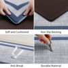 Picture of Mattitude Kitchen Mat [2 PCS] Cushioned Anti-Fatigue Non-Skid Waterproof Rugs Ergonomic Comfort Standing Mat for Kitchen, Floor, Office, Sink, Laundry, Blue and Gray