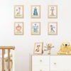 Picture of upsimples 5x7 Picture Frame Set of 10, Display Pictures 4x6 with Mat or 5x7 Without, Multi Photo Frames Collage for Wall or Tabletop Display, Natural
