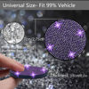 Picture of NBTEPEM 4pcs Bling Car Cup Holder Coaster, 2.75 inch Anti-Slip Shockproof Universal Car Coasters Insert Bling Crystal Rhinestone Automotive Interior Accessories for Women (4 pcs, Purple Violet)