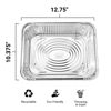 Picture of Nicole Home Collection Aluminum Pans With Lids Half Size 9x13 Extra Heavy Duty, Disposable Foil Pans For Baking (25 Sets)