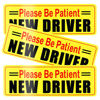 Picture of SINGARO New Driver Magnet for Car, 3Pcs Magnetic Reflective Novice Driver Stickers, Car Exterior Accessories, New Driver Vehicle Safety Signs（Black&Red）