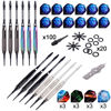 Picture of WIN.MAX Darts Plastic Tip - Soft Tip Darts Set - 12 Pcs 18 Gram with 100 Extra Dart Tips 12 Flights Flight Protectors and Wrench for Electronic Dart Board
