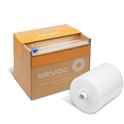 Picture of Wevac 6''x150', Vacuum Seal Roll Keeper with Cutter, Ideal Vacuum Sealer Bags for Food Saver, BPA Free, Commercial Grade, Great for Storage, Meal prep and Sous Vide