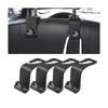 Picture of 4PCS Car Seat Headrest Hooks, Auto Back Seat Hanger Holder, Durable Stylish Vehicle Organizer Universal Car Interior Accessories, Storage Hooks for Purses, Bags, Clothes (Carbon Fiber/Black Flag)