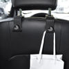 Picture of 4PCS Car Seat Headrest Hooks, Auto Back Seat Hanger Holder, Durable Stylish Vehicle Organizer Universal Car Interior Accessories, Storage Hooks for Purses, Bags, Clothes (Carbon Fiber/Black Flag)