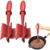 Picture of 2Pack Meat Chopper, Heat Resistant Meat Masher for Hamburger Meat, Ground Beef Smasher, Nylon Hamburger Chopper Utensil, Meat Ground, Non Stick Mix Chopper Mix and Chop, Meat Masher Tool Gift（Red）