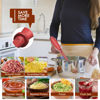 Picture of 2Pack Meat Chopper, Heat Resistant Meat Masher for Hamburger Meat, Ground Beef Smasher, Nylon Hamburger Chopper Utensil, Meat Ground, Non Stick Mix Chopper Mix and Chop, Meat Masher Tool Gift（Red）