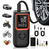 Picture of Tire Inflator Portable Air Compressor - 20000mAh & 150PSI Cordless Air Pump for Car Tires with Pressure Gauge & LED Light, 2X Faster Inflation Electric Air Compressor for Car Bikes, Motorcycle, Ball