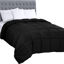 Picture of Utopia Bedding Comforters Queen Size, All Season Duvet Insert, Down Alternative Box Stitched Bed Comforter with Corner Tabs, Machine Washable (Black)
